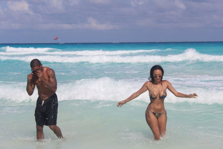 Draya getting wavy with her bae.