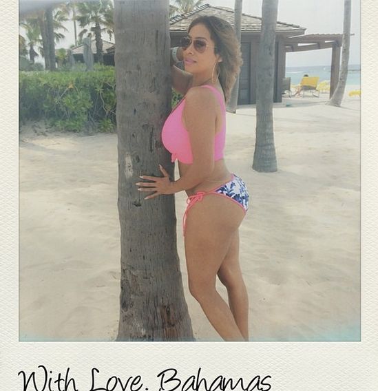 Lala Anthony shows off her bikini body in the Bahamas