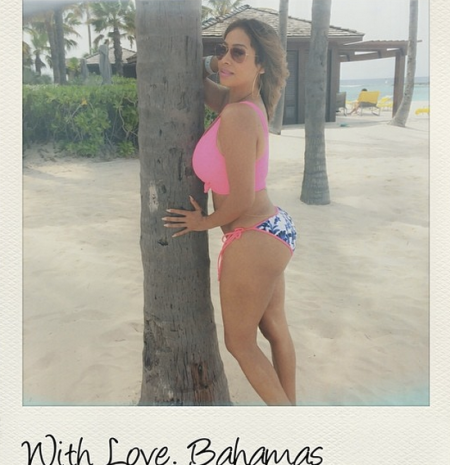 Lala Anthony shows off her bikini body in the Bahamas