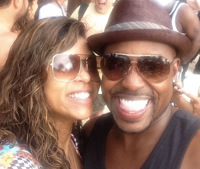 Taraji P. Henson poses with Will Packer on his birthday in the Bahamas!