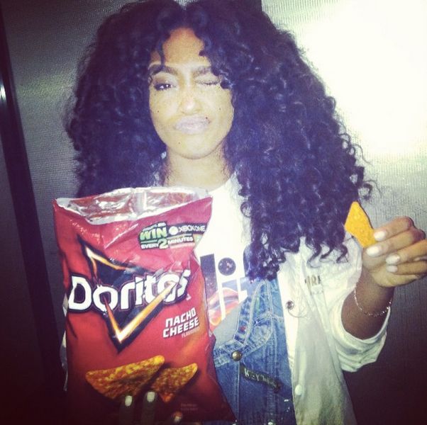 She’s a vegan, but she’s not afraid to indulge in some junk food. #Shameless