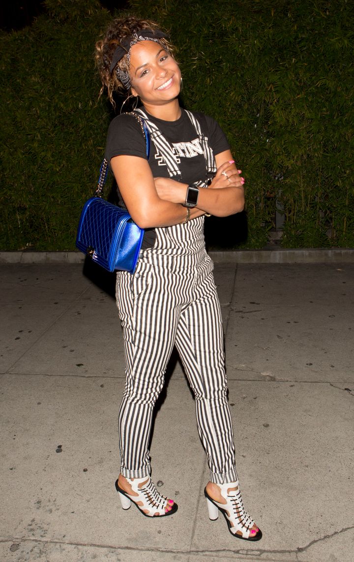 Christina Milian was “Beetle Juice” meets Compton chic in West Hollywood.