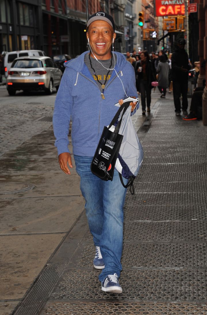 Uncle Rush! Russell Simmons was a happy man as he hung out in NY this weekend.