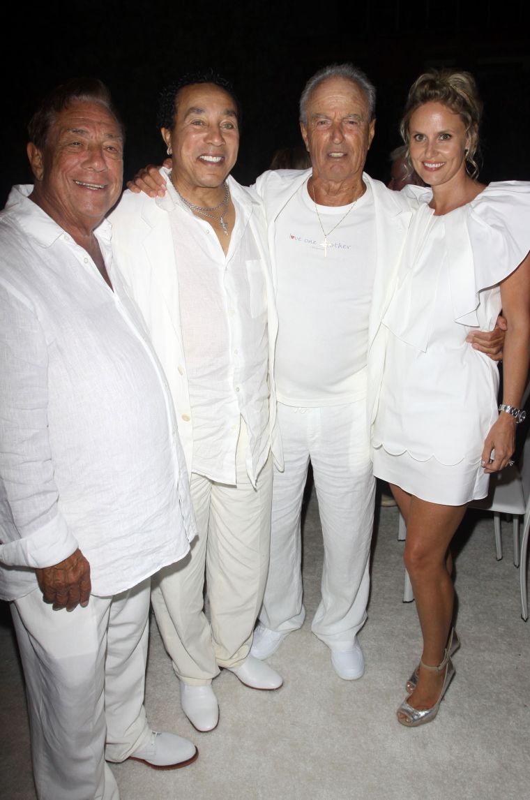 Fred Segal, Donald Sterling; Smokey Robinson and some friends kick it.