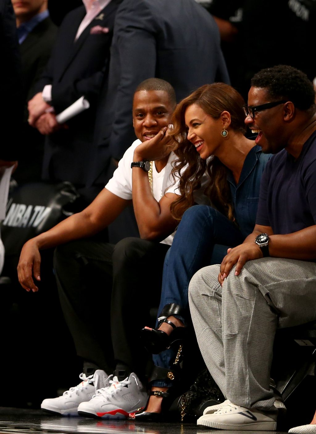 jay z beyonce courtside nets miami heat game