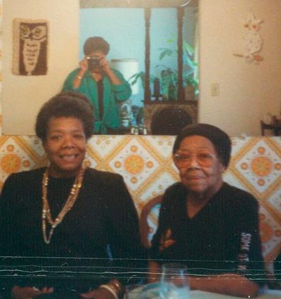 Maya Angelou pictured with her own “phenomenal woman,” her mother Vivian Baxter Johnson.