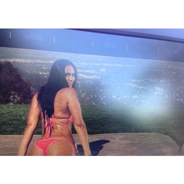 Shaniece Hairston looks back at it for the camera.