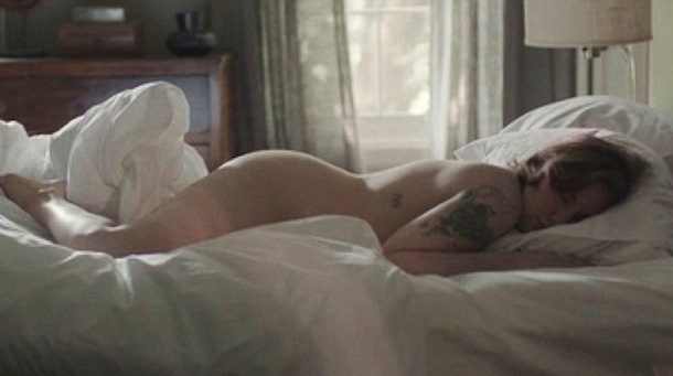 Lena is obviously comfortable in her own skin.