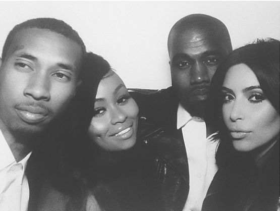 Blac Chyna, Tyga, Kanye, and Kim
