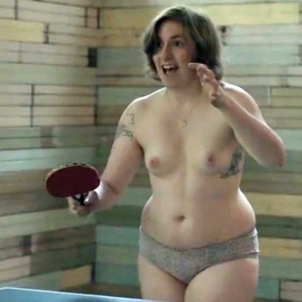 Lena’s character Hannah even likes to play ping pong while naked.