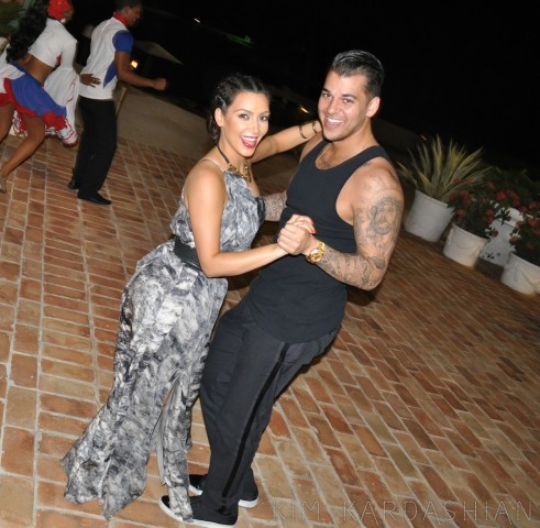 Dancing With His Sister.