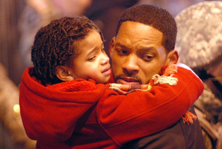 Willow On The Set Of “I Am Legend.”