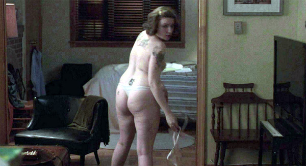 Lena Dunham is naked and loving it.