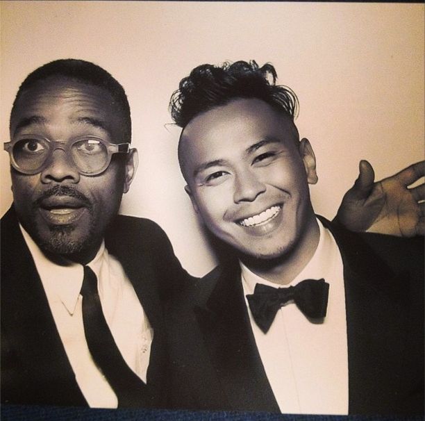 Tony Williams flicks it up with Chris Julian