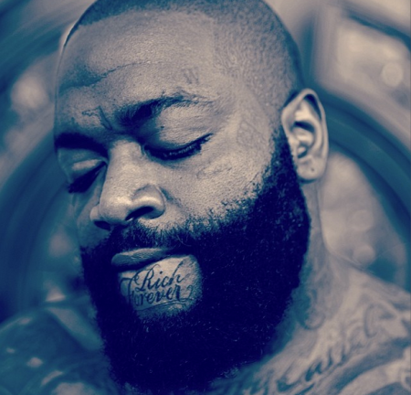 8. Rick Ross’ “Rich Forever” Chin Tat