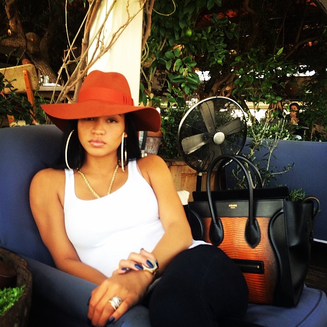 Diddy’s picture of Cassie looking like, “BABY BOO! @casandrae DAMN U FINE! :)”