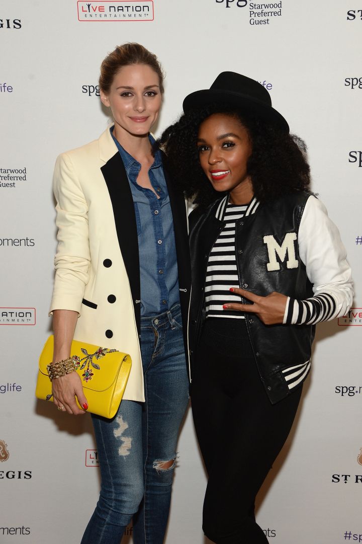 Two beauties: Janelle Monae and Olivia Palermo.