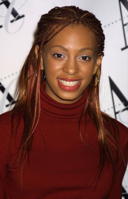 Young Solange donned micro braids with highlights back in 2002.