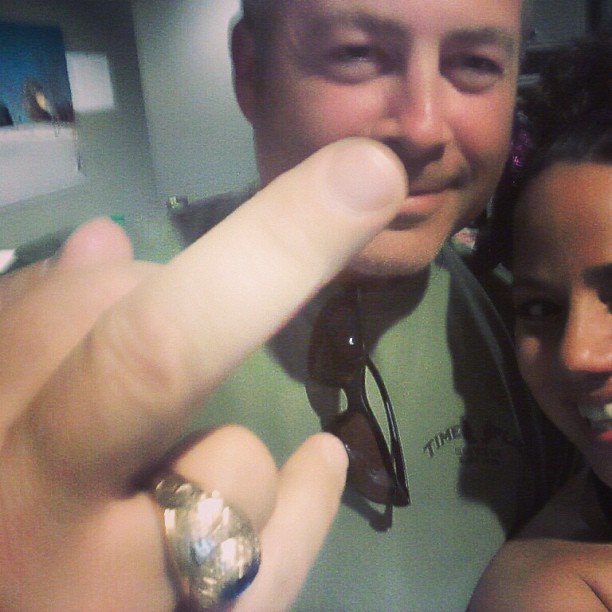 Amber and her dad turn up.