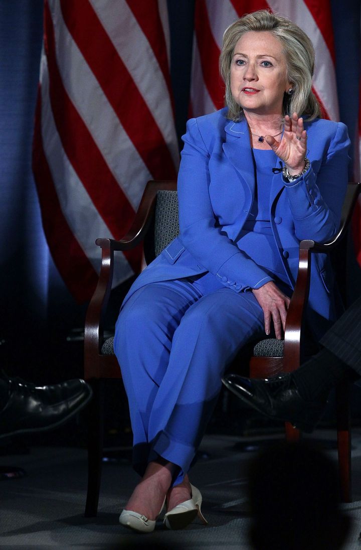 August 2011: “The thing about pantsuits is…”
