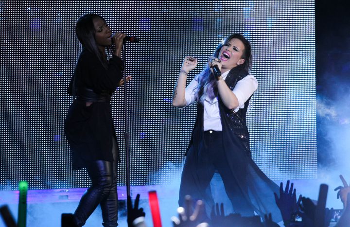 Demi Lovato performs at the 26th annual Dance On The Pier concert in NYC.