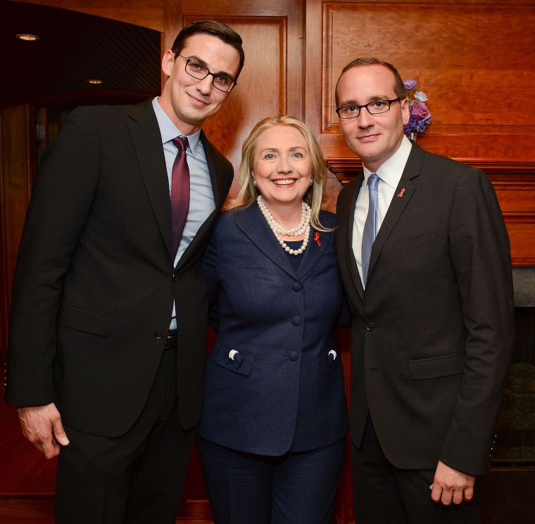 During her appearance at the Human Rights Campaign in 2012, Hillary keeps it traditional in this classic pantsuit.