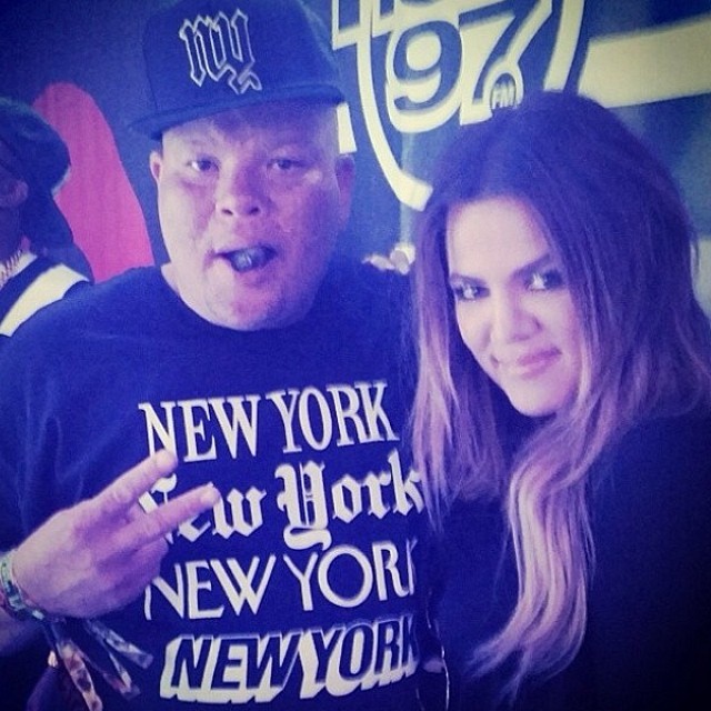 Khloe Kardashian made an appearance at Summer Jam at Met Life Stadium in New Jersey.