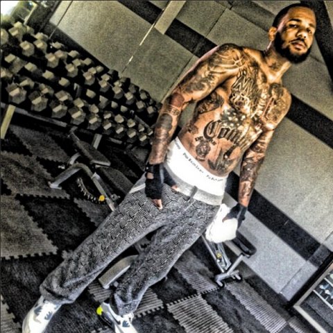 Game shirtless gym instagram
