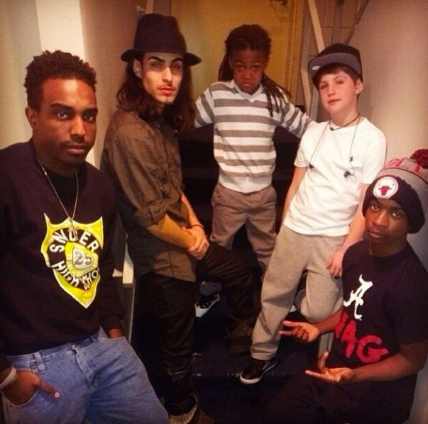 MattyB kicking it with the crew