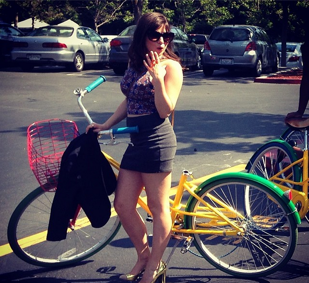 “Morello” Riding Dirty On Her Bike.