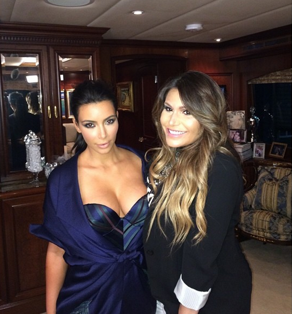 Kim Kardashian poses with bestie Loren Ridinger
