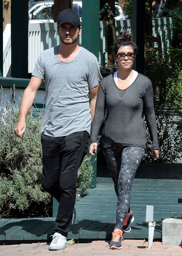 Scott and Kourtney going on a walk.
