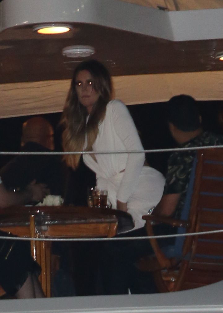 Khloe embraces French Montana during her birthday yacht party in NYC
