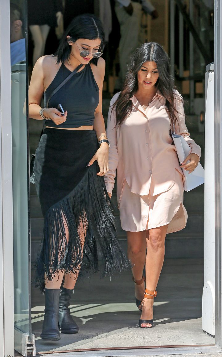Kourtney Kardashian heads out of her hotel