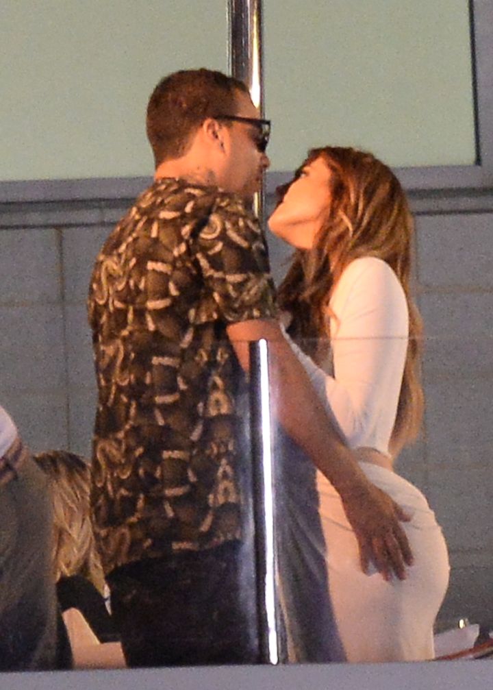 French and Khloe share a romantic kiss