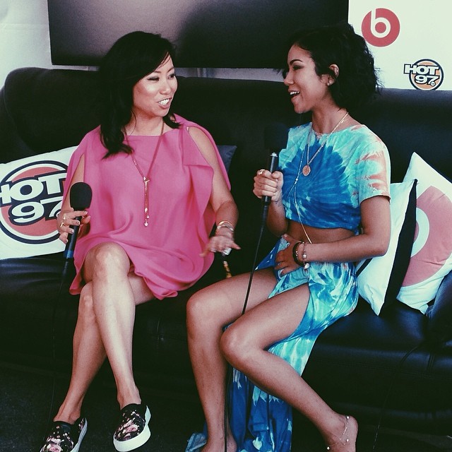 Jhene Aiko chatted with Miss Info after her performance at Summer Jam.
