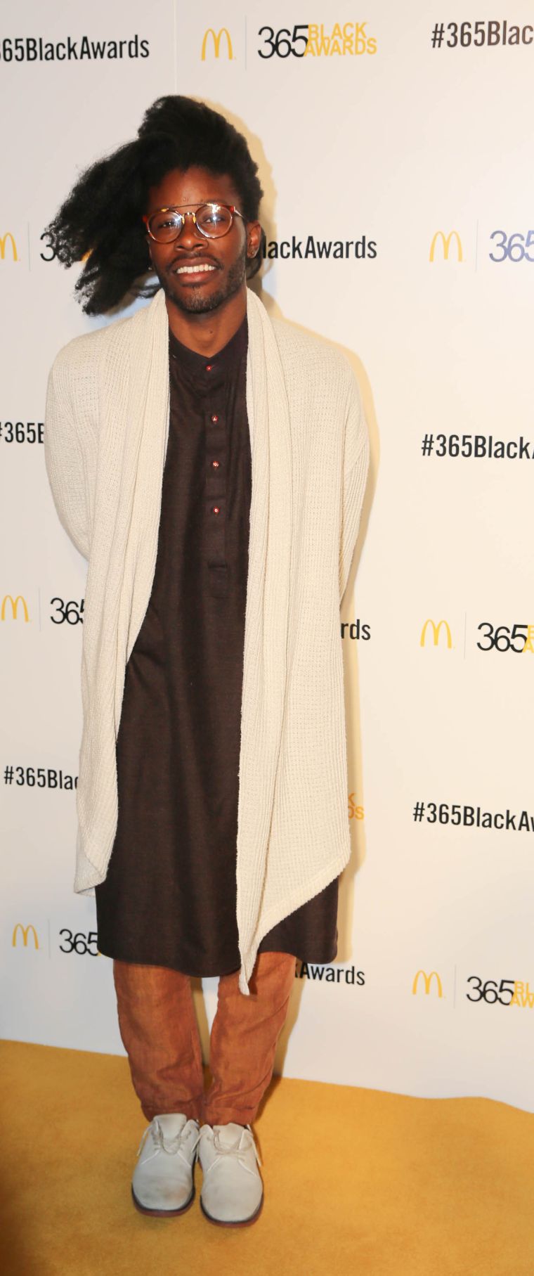 Jesse Boykins III walks the golden carpet at the McDonald’s 365Black Awards in New Orleans.