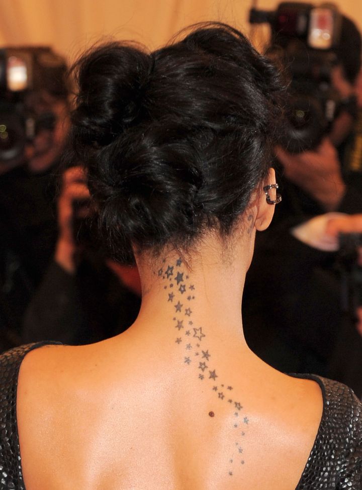 Rihanna and Chris Brown jump-started the star tattoo wave.