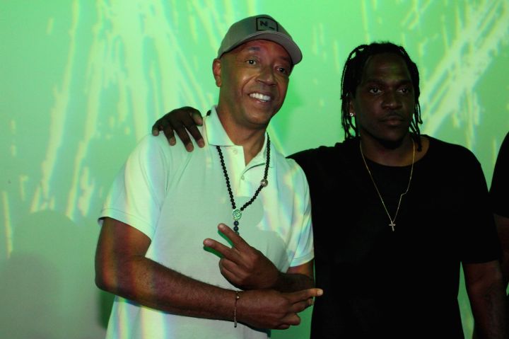 Russell Simmons & Pusha T At ADD52 Launch In New York City.