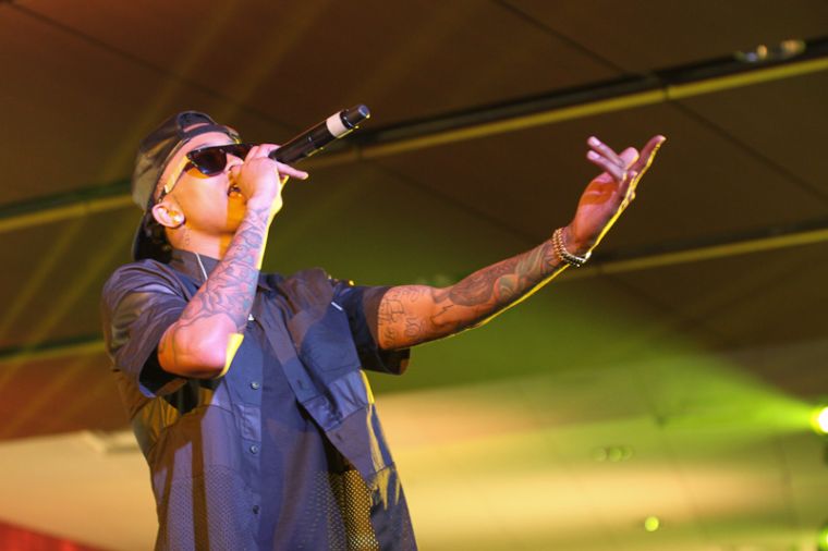 August Alsina at the Mercedes Benz Super Dome in New Orleans during the 20th celebration of the Essence Festival, presented by Coca Cola.