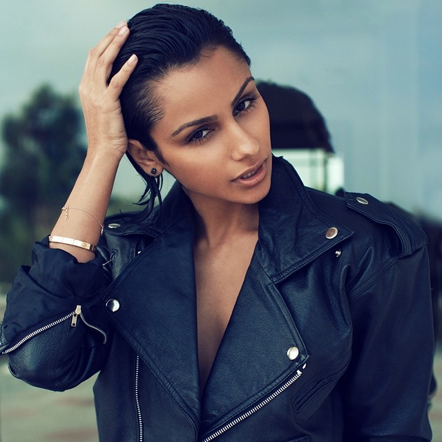 Coolin’ in a badass biker jacket