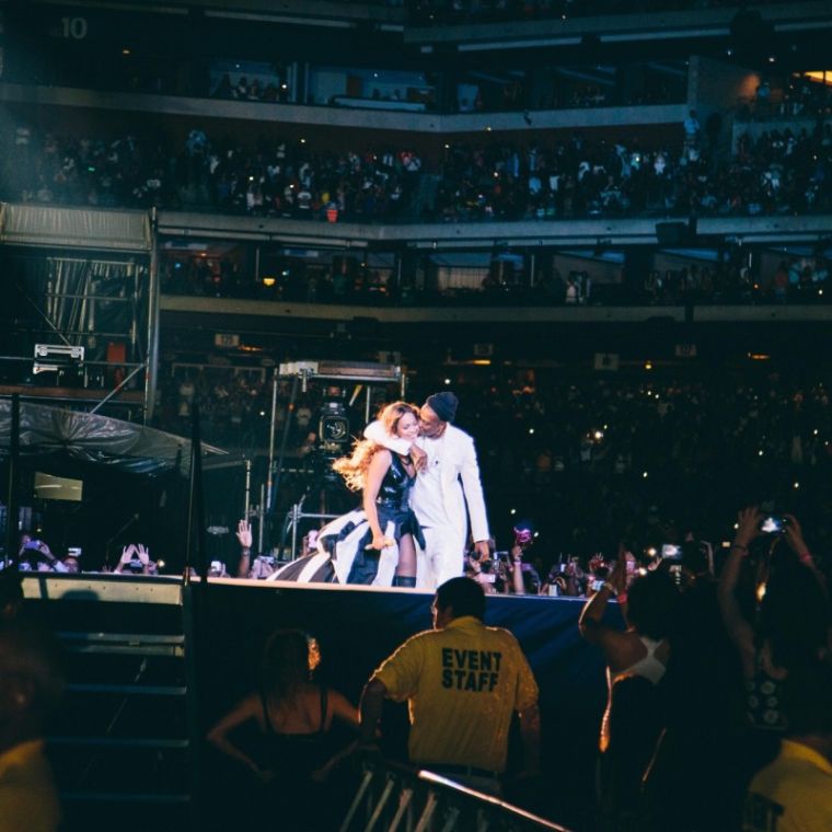 How are cute are Hov and Bey?