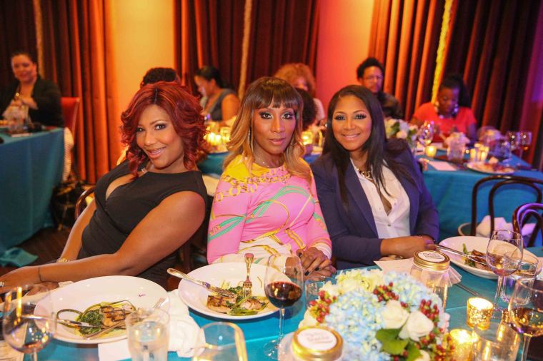 The Braxton sisters strike a pose at the My Black is Beautiful dinner, held at the Gem Saloon, presented by P&G.