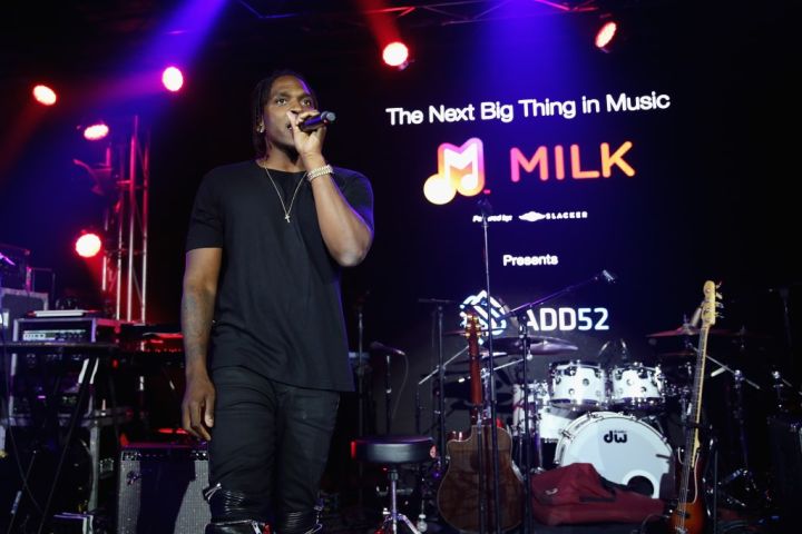 Pusha T Performing At ADD52 & Milk Music Launch Party.