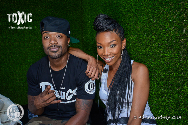 Ray J & Brandy at Toxic Day Party.