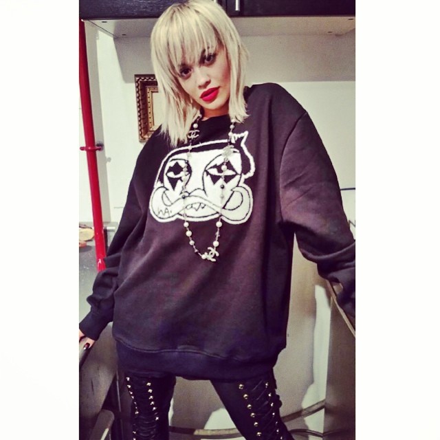 She rocks her unique style.