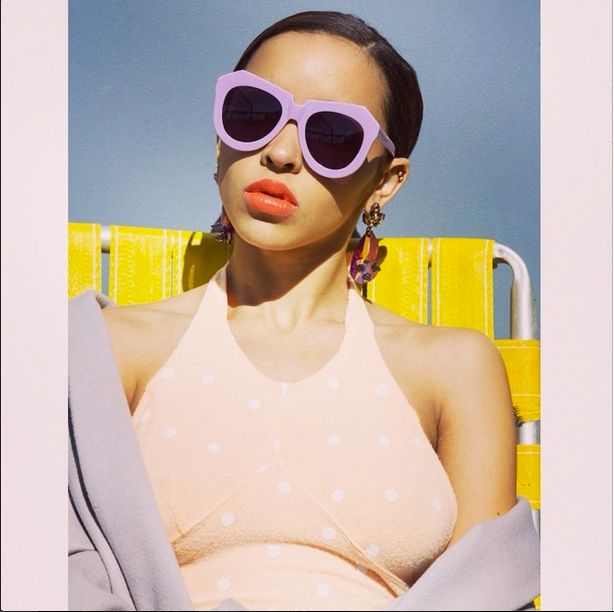 Chillin’ With Her Hater Blockers On…