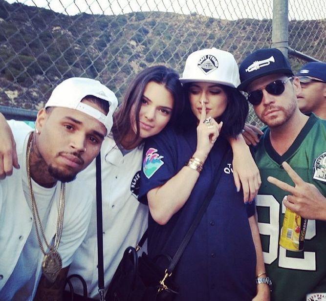 Kylie posted this photo of herself repping Team Breezy.