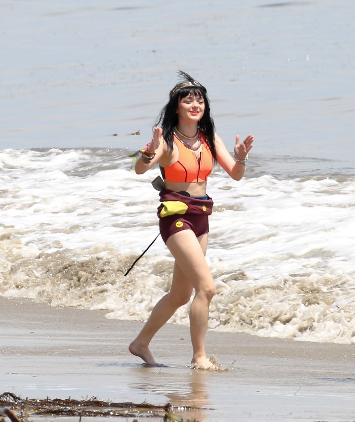 Maisie Williams, star of HBO’s “Games of Thrones,” hits the beach in Malibu for a Teen Vogue magazine photoshoot.