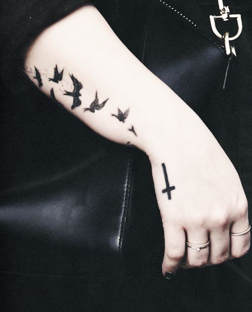 Birds symbolize freedom and purity.